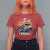 Funny Car Enthusiast T Shirt For Women Just One More Car I Promise - Wonder Print Shop