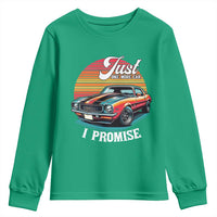 Funny Car Enthusiast Youth Sweatshirt Just One More Car I Promise - Wonder Print Shop