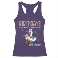 Labor And Delivery Nurse Racerback Tank Top Birthdays Are Our Specialty - Wonder Print Shop