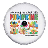 Thanksgiving Labor And Delivery Nurse Spare Tire Cover Cutest Turkeys - Wonder Print Shop