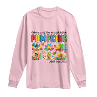 Thanksgiving Labor And Delivery Nurse Long Sleeve Shirt Cutest Turkeys - Wonder Print Shop