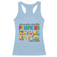 Thanksgiving Labor And Delivery Nurse Racerback Tank Top Cutest Turkeys - Wonder Print Shop