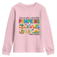 Thanksgiving Labor And Delivery Nurse Youth Sweatshirt Cutest Turkeys - Wonder Print Shop