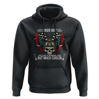 Skull Biker American Flag Motorcycle Biker Son Hoodie - Wonder Print Shop