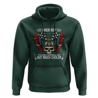 Skull Biker American Flag Motorcycle Biker Son Hoodie - Wonder Print Shop