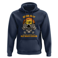 Funny Skull Motocycle Halloween Biker Son Hoodie Biker Boy It's Like A Normal Boy But Much Cooler - Wonder Print Shop