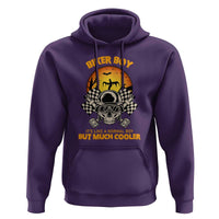 Funny Skull Motocycle Halloween Biker Son Hoodie Biker Boy It's Like A Normal Boy But Much Cooler - Wonder Print Shop