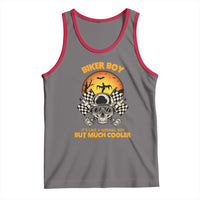 Funny Skull Motocycle Halloween Biker Son Tank Top Biker Boy It's Like A Normal Boy But Much Cooler - Wonder Print Shop
