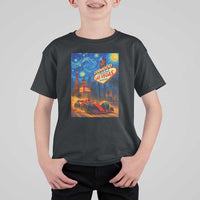 Racing Car Starry Night Las Vegas Race Day T Shirt For Kid - Wonder Print Shop