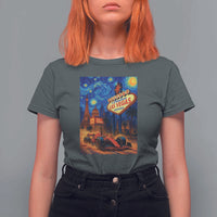 Racing Car Starry Night Las Vegas Race Day T Shirt For Women - Wonder Print Shop
