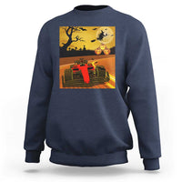Vintage Race Car Halloween Pumpkin Retro Racing Sweatshirt - Wonder Print Shop