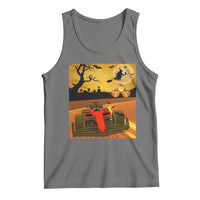 Vintage Race Car Halloween Pumpkin Retro Racing Tank Top - Wonder Print Shop