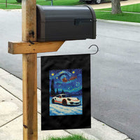 Racing Sports Car Garden Flag Starry Night Racing Silhouette - Wonder Print Shop