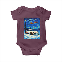 Racing Sports Car Baby Onesie Porsche 911 Starry Night Racing Silhouette - Wonder Print Shop