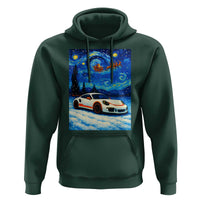 Racing Sports Car Hoodie Porsche 911 Starry Night Racing Silhouette - Wonder Print Shop