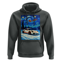 Racing Sports Car Hoodie Porsche 911 Starry Night Racing Silhouette - Wonder Print Shop