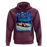 Racing Sports Car Hoodie Porsche 911 Starry Night Racing Silhouette - Wonder Print Shop