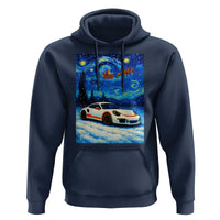 Racing Sports Car Hoodie Porsche 911 Starry Night Racing Silhouette - Wonder Print Shop