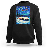 Racing Sports Car Sweatshirt Porsche 911 Starry Night Racing Silhouette - Wonder Print Shop