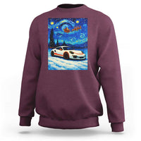 Racing Sports Car Sweatshirt Porsche 911 Starry Night Racing Silhouette - Wonder Print Shop