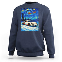 Racing Sports Car Sweatshirt Porsche 911 Starry Night Racing Silhouette - Wonder Print Shop