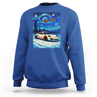 Racing Sports Car Sweatshirt Porsche 911 Starry Night Racing Silhouette - Wonder Print Shop
