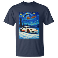 Racing Sports Car T Shirt Porsche 911 Starry Night Racing Silhouette - Wonder Print Shop