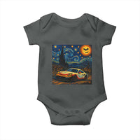 Racing Sports Baby Onesie Starry Night 911 Silhouette Halloween - Wonder Print Shop