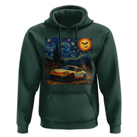 Racing Sports Hoodie Starry Night 911 Silhouette Halloween - Wonder Print Shop