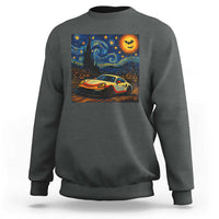 Racing Sports Sweatshirt Starry Night 911 Silhouette Halloween - Wonder Print Shop