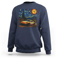 Racing Sports Sweatshirt Starry Night 911 Silhouette Halloween - Wonder Print Shop
