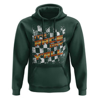 Racing Checkered Flag Hoodie It Is Race Day Y'all Dirt Track - Wonder Print Shop