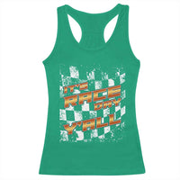 Racing Checkered Flag Racerback Tank Top It Is Race Day Y'all Dirt Track - Wonder Print Shop