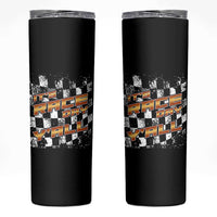 Racing Checkered Flag Skinny Tumbler It Is Race Day Y'all Dirt Track