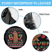 67 Six Seven Christmas Spare Tire Cover Marcus The Worm Robert Meme - Wonder Print Shop
