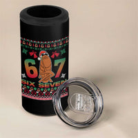 67 Six Seven Christmas 4 in 1 Can Cooler Tumbler Marcus The Worm Robert Meme - Wonder Print Shop