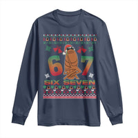 67 Six Seven Christmas Long Sleeve Shirt Marcus The Worm Robert Meme - Wonder Print Shop