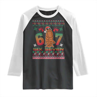 67 Six Seven Christmas Raglan Shirt Marcus The Worm Robert Meme - Wonder Print Shop