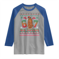 67 Six Seven Christmas Raglan Shirt Marcus The Worm Robert Meme - Wonder Print Shop
