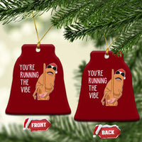 Marcus The Worm Robert Meme Xmas Ceramic Ornament You Are Running The Vibe - Wonder Print Shop