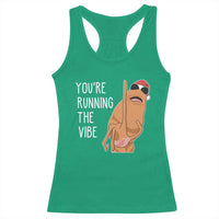 Marcus The Worm Robert Meme Christmas Racerback Tank Top You Are Running The Vibe - Wonder Print Shop