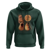 Marcus The Worm Meme Hoodie Funny Howling At Moon - Wonder Print Shop