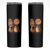 Marcus The Worm Meme Skinny Tumbler Funny Howling At Moon - Wonder Print Shop