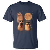 Marcus The Worm Meme T Shirt Funny Howling At Moon - Wonder Print Shop