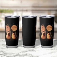 Marcus The Worm Meme Tumbler Cup Funny Howling At Moon - Wonder Print Shop