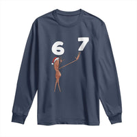 67 Six Seven Christmas Long Sleeve Shirt Marcus The Worm Meme - Wonder Print Shop