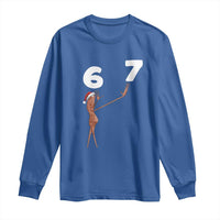 67 Six Seven Christmas Long Sleeve Shirt Marcus The Worm Meme - Wonder Print Shop