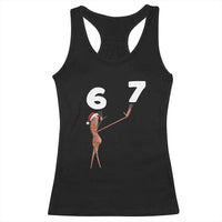 67 Six Seven Christmas Racerback Tank Top Marcus The Worm Meme - Wonder Print Shop