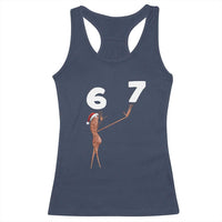 67 Six Seven Christmas Racerback Tank Top Marcus The Worm Meme - Wonder Print Shop