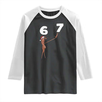 67 Six Seven Christmas Raglan Shirt Marcus The Worm Meme - Wonder Print Shop